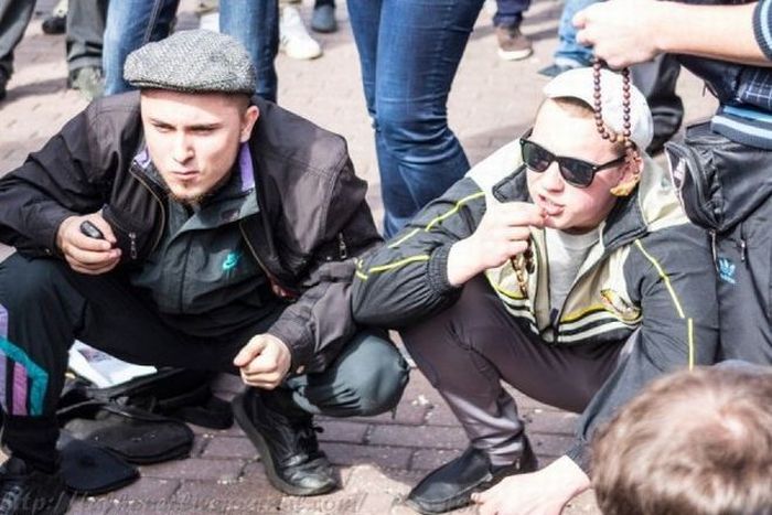 Необычный "гоп-парад" на улицах Киева (24 фото)