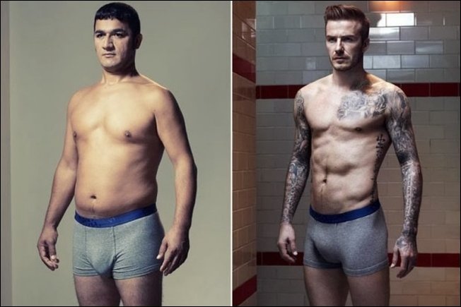 Обычные мужчины в рекламе нижнего белья (5 фото)