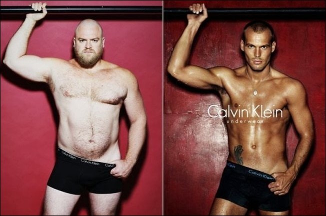 Обычные мужчины в рекламе нижнего белья (5 фото)