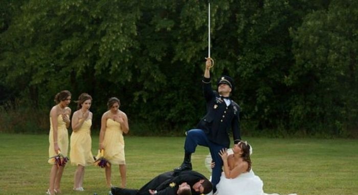 Забавные свадебные фотографии (41 фото)